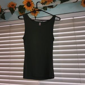 Army green tank top